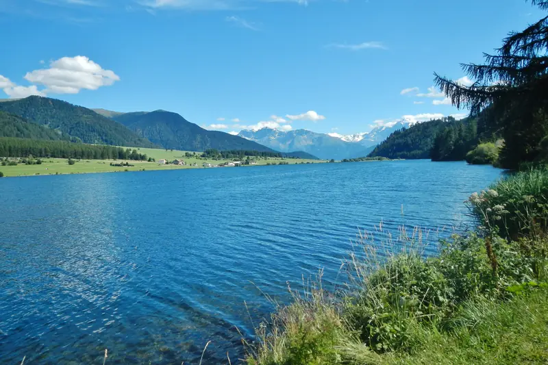 Lake Haidersee in the upper Vinschgau